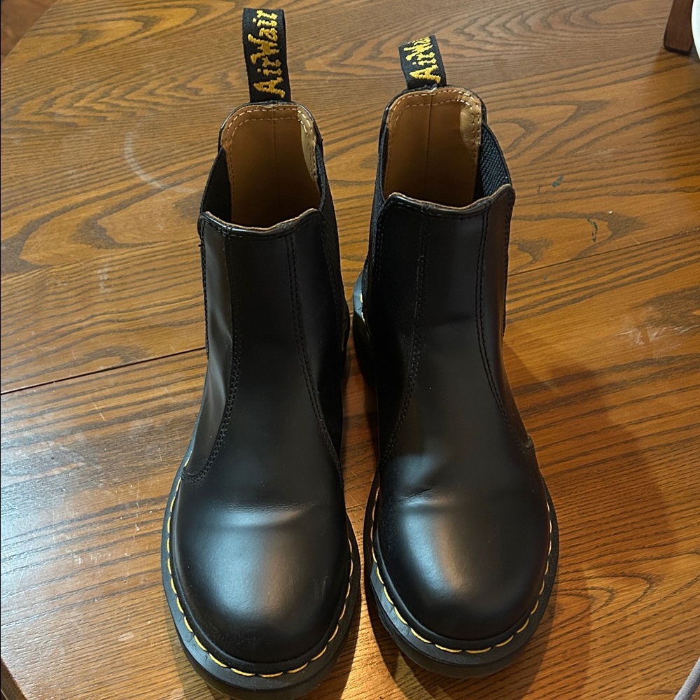 Dr. Martens Black Leather Combat Boots